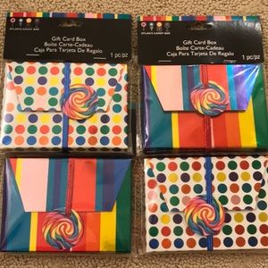 Dylan’s Candy Bar decorative Gift Card Holder  set
